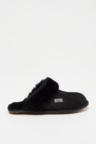 Sandalias de piel ovina - Negro