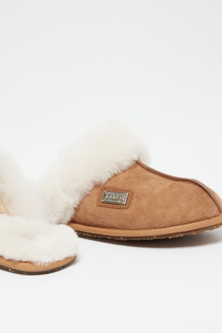 Sandalias de piel ovina - Beige