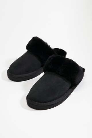 Sandalias de nobuk - Negro