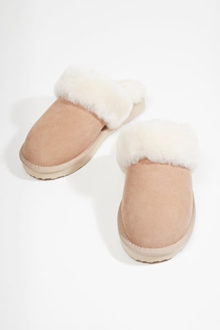 Sandalias de nobuk - Beige