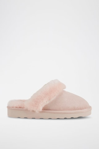 Sandalias de piel ovina forradas - Rosa claro
