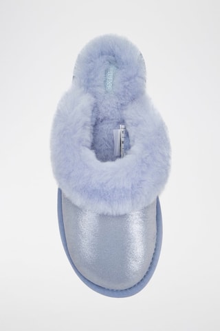 Sandalias de piel ovina forradas - Plateado