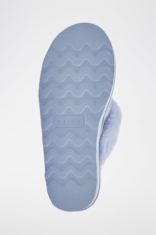 Sandalias de piel ovina forradas - Plateado