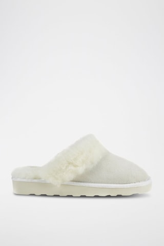 Sandalias de piel ovina forradas - Blanco