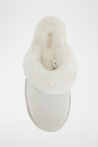 Sandalias de piel ovina forradas - Blanco