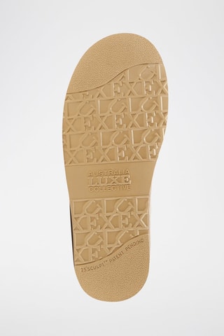 Botines de piel ovina nobuk forrados - Beige