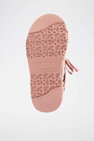 Botines de piel ovina nobuk forrados - Rosa