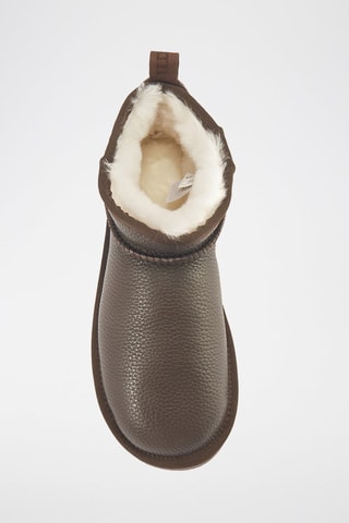 Botines de piel ovina forrados - Marrón oscuro