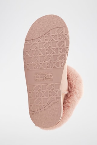 Botines de piel ovina nobuk forrados - Rosa