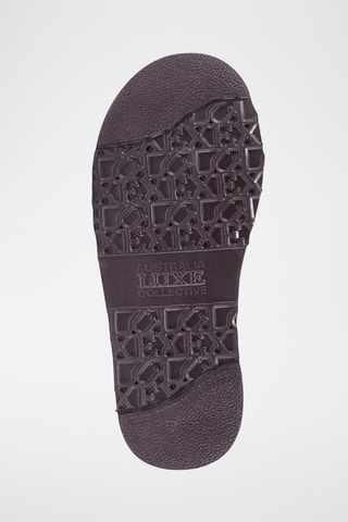 Botines de piel ovina nobuk forrados con plataforma - Violeta