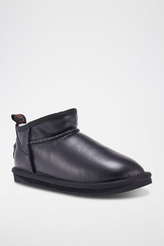 Botines de piel ovina forrados - Negro