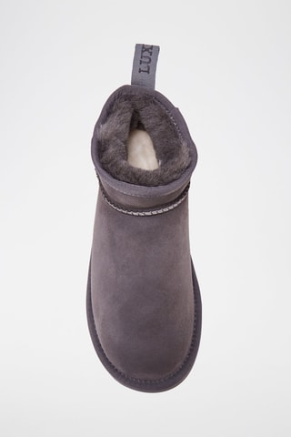 Botines de piel ovina forrados - Gris