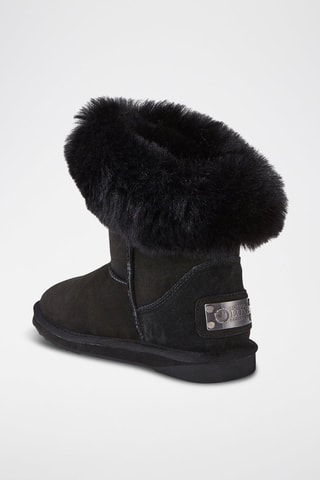 Botines de piel ovina forrados - Negro