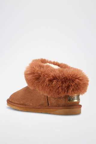 Botines de piel ovina forrados - Camel