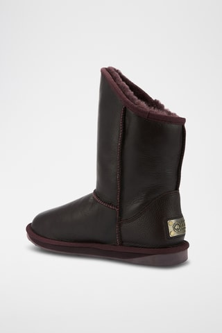 Botas de piel ovina - Marrón oscuro