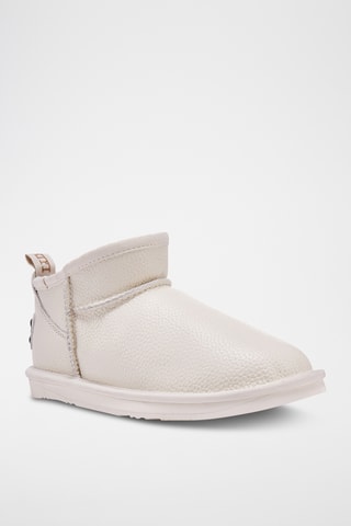 Botas de piel ovina - Blanco roto