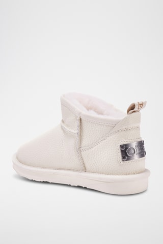 Botas de piel ovina - Blanco roto