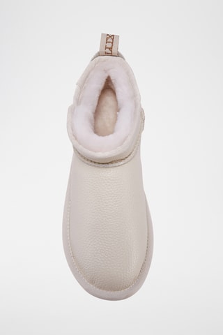 Botas de piel ovina - Blanco roto