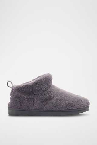 Botas efecto piel ovina - Gris