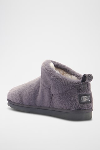 Botas efecto piel ovina - Gris