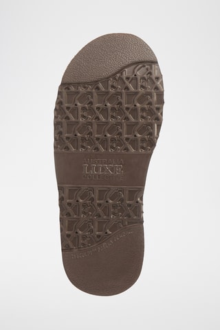 Botas de piel ovina con plataforma - Marrón