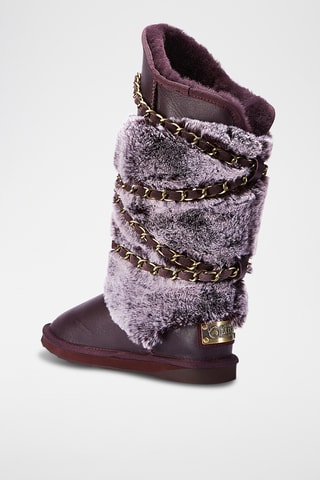 Botas de piel ovina - Violeta