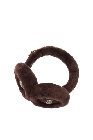 Orejeras de piel ovina - Marrón