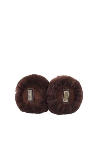 Orejeras de piel ovina - Marrón