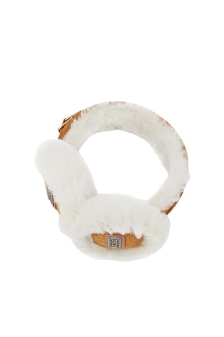 Orejeras de piel ovina - Blanco