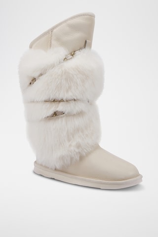 Botas de piel ovina - Blanco