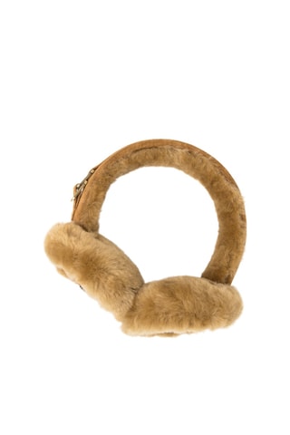 Orejeras de piel ovina - Marrón