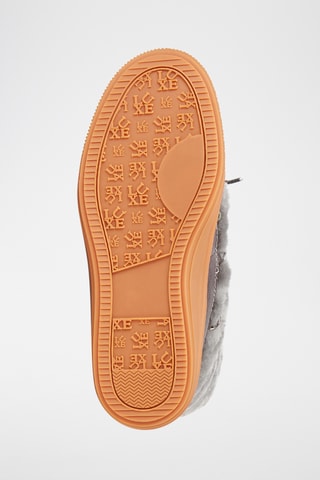 Botas de piel ovina de cuña - Gris