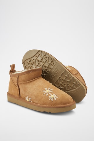 Botas de piel ovina - Marrón