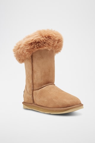 Botas de piel ovina - Beige