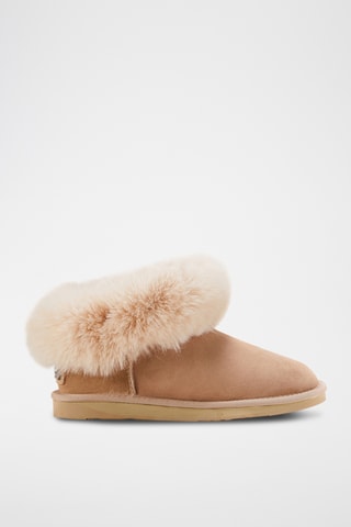 Botas de piel ovina - Beige