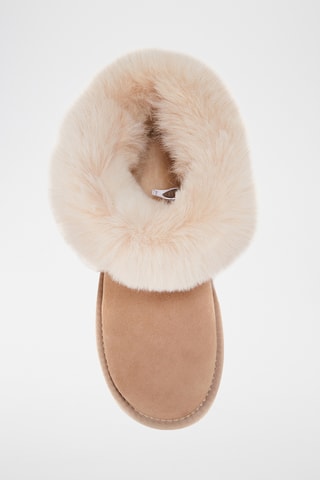 Botas de piel ovina - Beige