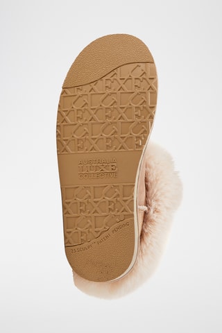 Botas de piel ovina - Beige