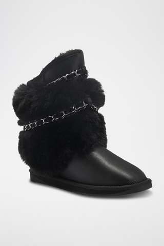Botas de piel ovina - Negro