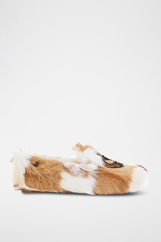 Mocasines de pelo caprino - Marrón