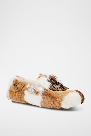 Mocasines de pelo caprino - Marrón