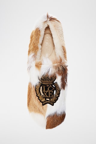 Mocasines de pelo caprino - Marrón