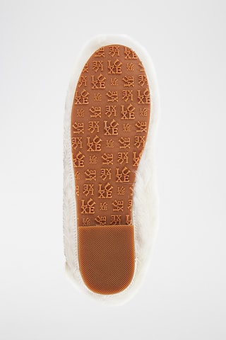 Mocasines de pelo caprino y ovino - Blanco