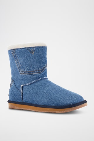 Botas de piel ovina - Azul
