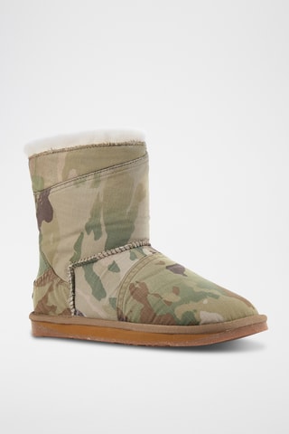 Botas de piel ovina - Caqui