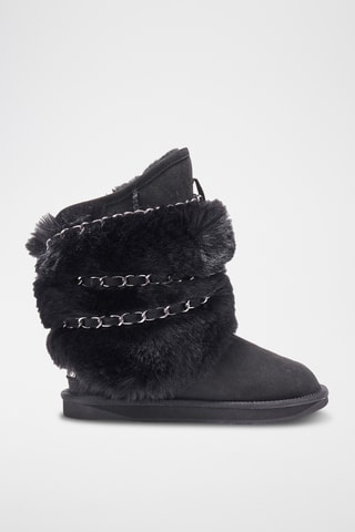 Botas de piel ovina - Negro