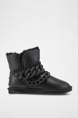Botas de piel - Negro