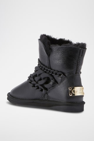 Botas de piel - Negro