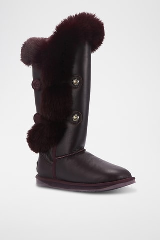 Botas de piel ovina - Burdeos