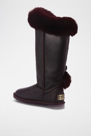 Botas de piel ovina - Burdeos