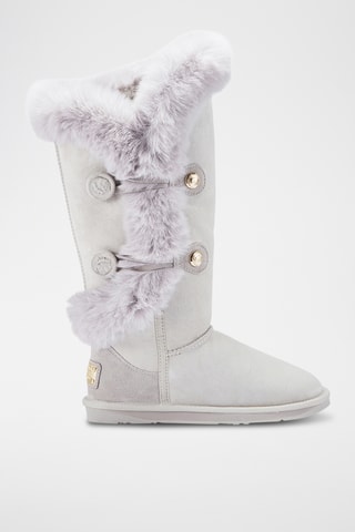 Botas de piel ovina - Gris claro